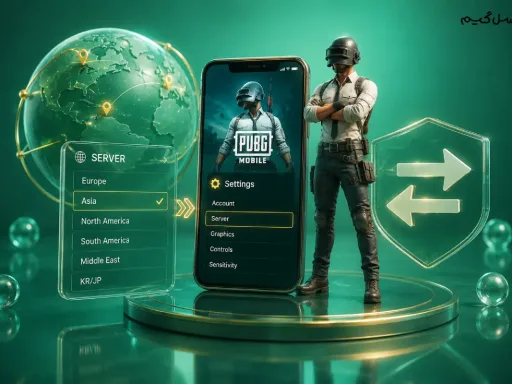 تغییر ریجن پابجی موبایل مرحله به مرحله_ آموزش تغییر سرور PUBG Mobile در 2026