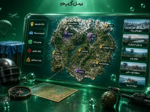 راهنمای نقشه ویکندی در پابجی موبایل
