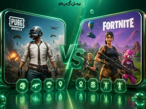 تفاوت پابجی موبایل و فورتنایت چیست؟ مقایسه کامل دو بازی