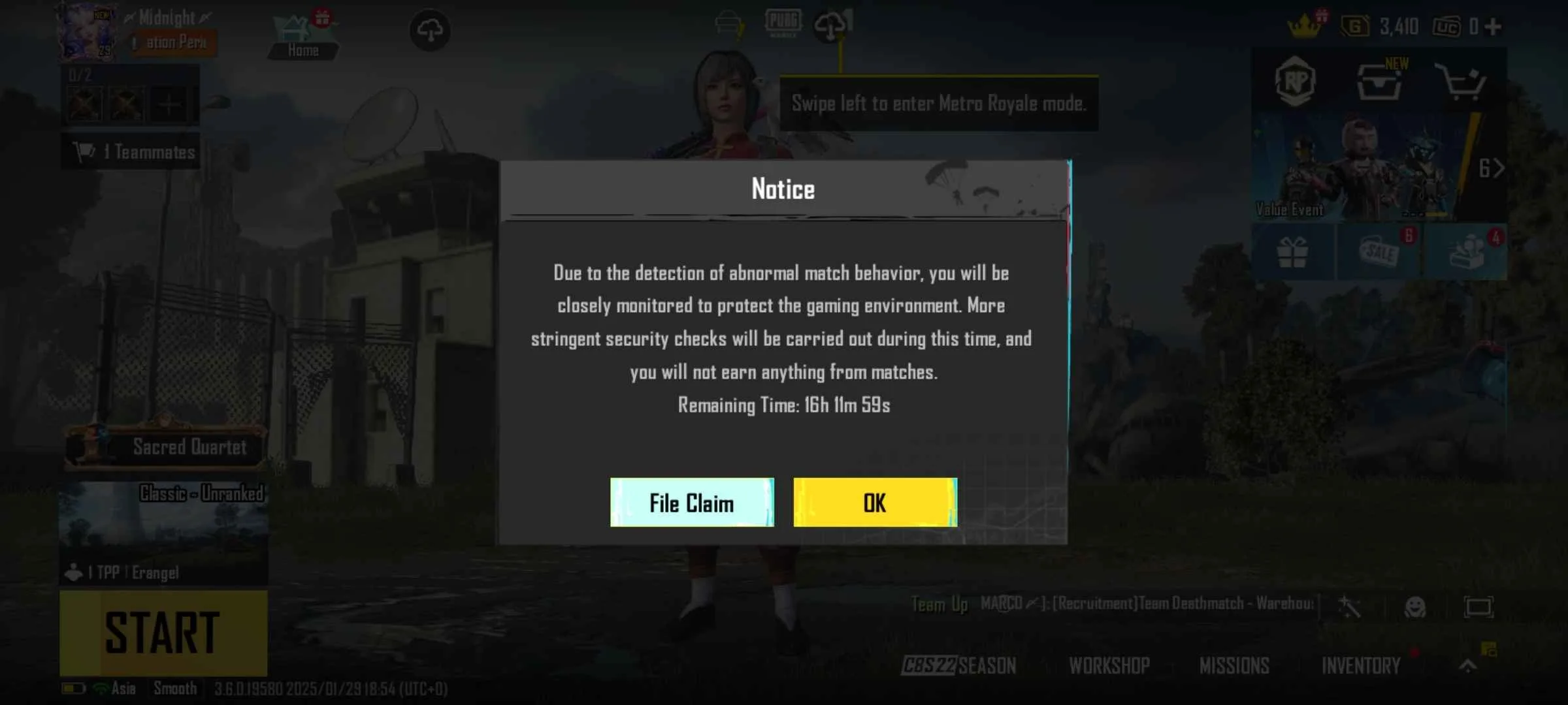 جلوگیری از بن شدن حساب پابجی موبایل