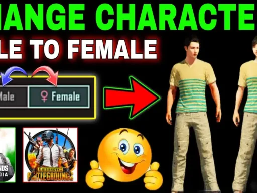 یادگیری نحوه تغییر جنسیت در پابجی موبایل