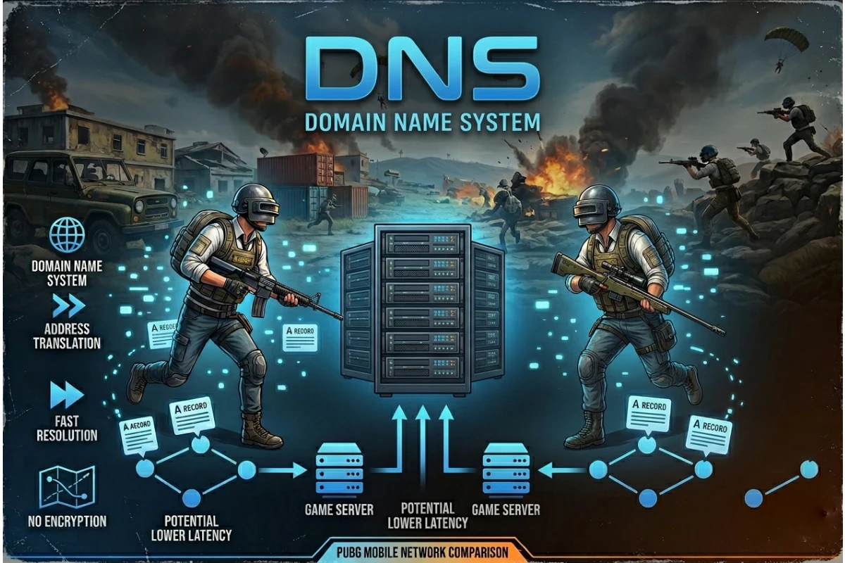 استفاده از DNS برای پابجی موبایل