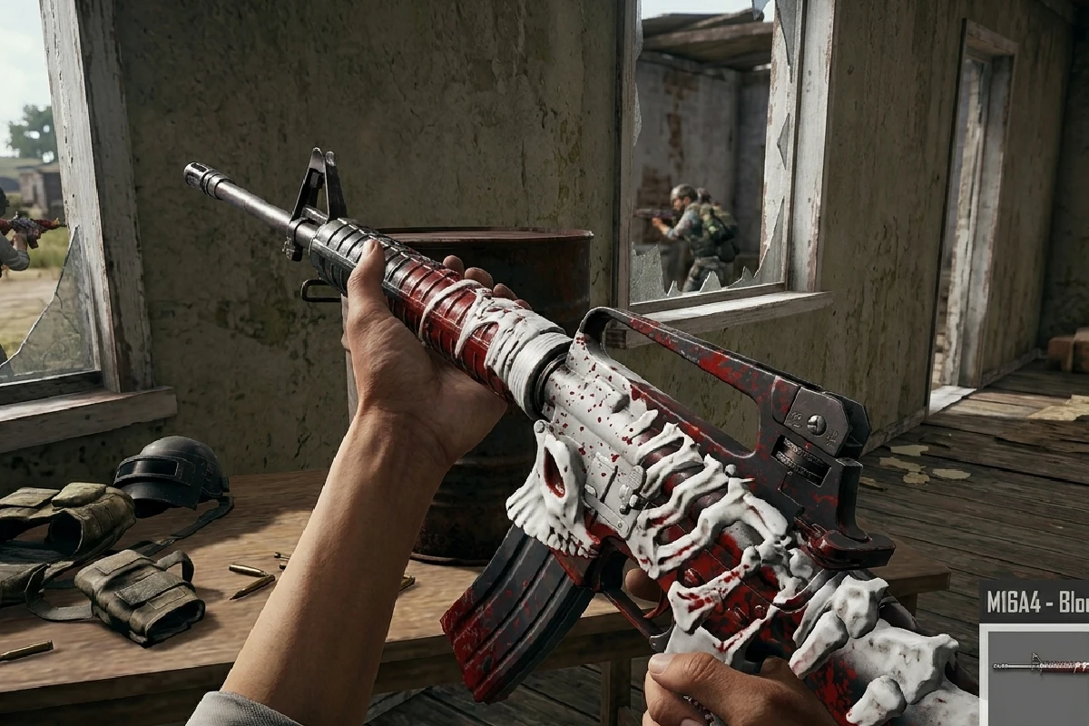 اسکین اسلحه M16A4 – Blood and Bones