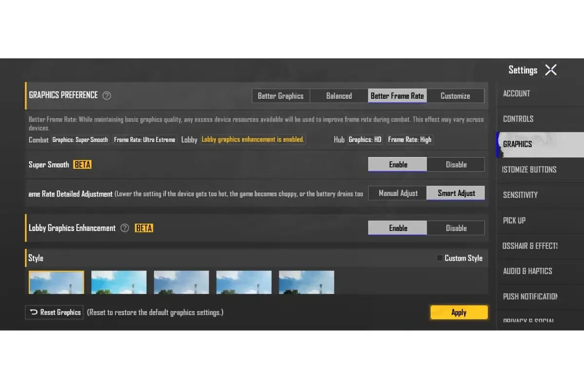 تأثیر تنظیمات کلی، روی سنسیویتی پابجی